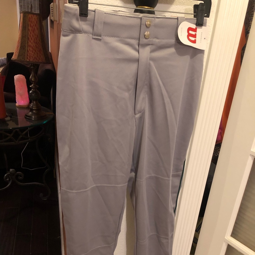 NEW Wilson Relaxed Fit Baseball Pants Classic Sz Small Grey NWT